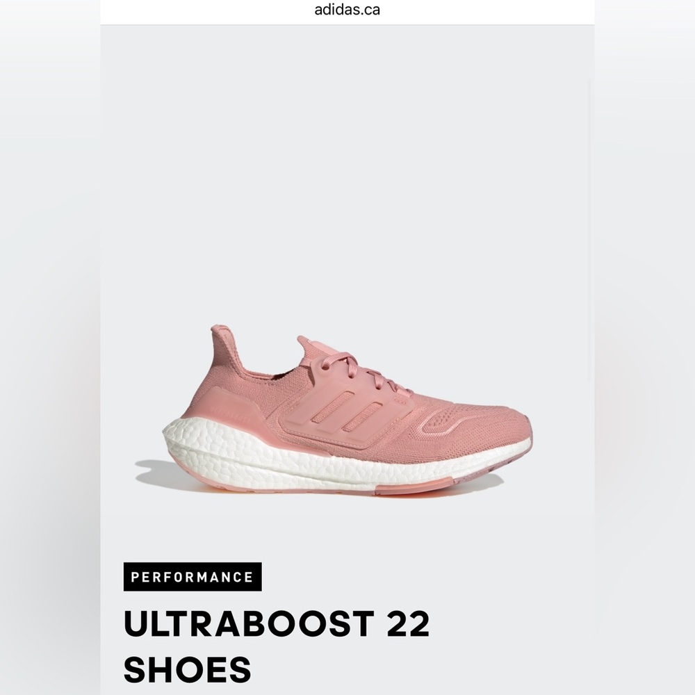 Adidas Ultraboost 22 Women's Pink Running Shoes